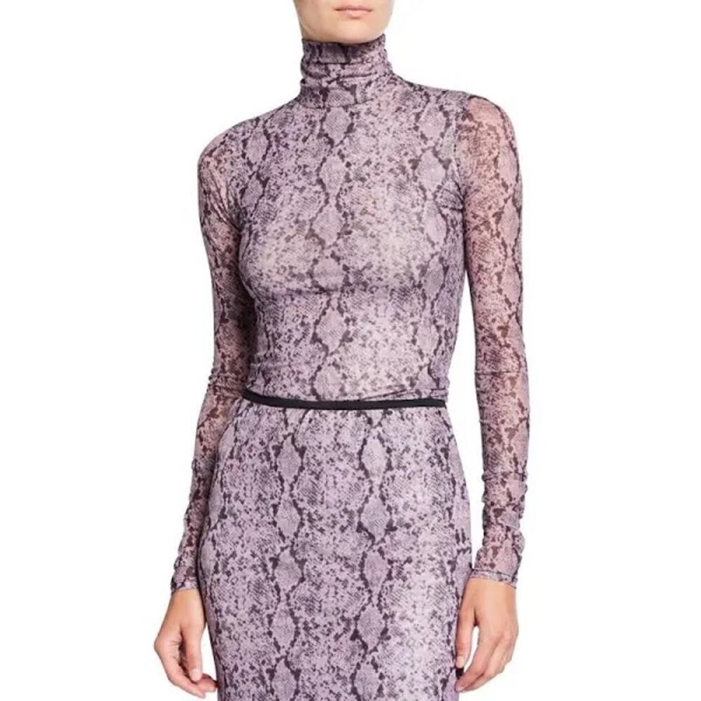 Cinq Sept Python Turtleneck Small - image 4